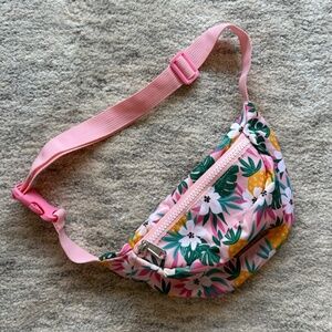 DEUX PAR DEUX Kids Floral Printed Crossbody Fanny Pack Sling Bag Purse